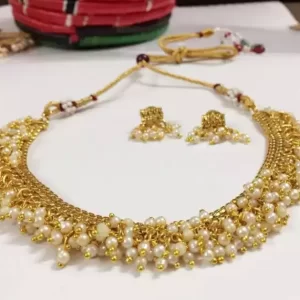 Gold plated Indian Gorgeous design beautiful Choker necklace