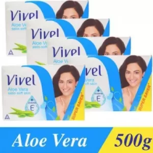 Vivel Aloe Vera Bathing Bar,100g(Made in India) 5Pis