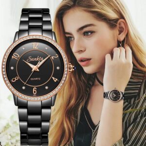 Lige Women Watches Luxury Brand Ultra-Thin Watch Ladies Clocks Mesh