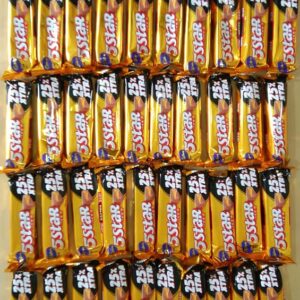calories in 5 star chocolate 1box 25gm 40 pc.