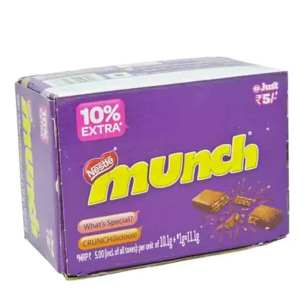 Munch Indian chocolate wafer 24 pcs ( 11.1 gm per pcs) - Image 2