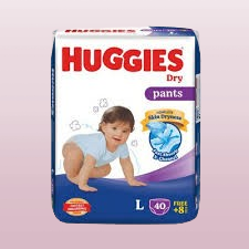 Huggies Dry Pants Baby Diaper L (9-14 kg) 40 pcs price in bangladesh