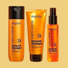 MATRIX Opti.Care Smooth Straight Shampoo (200ml), Conditioner (98g), and Serum (100ml) | Complete Anti-Frizz System for Silky Smooth Hair price in bd