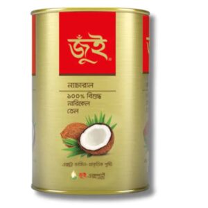 Jui Coconut Oil 400ml+50ml Tin Price in Bangladesh | জুঁই নারিকেল তেল দাম