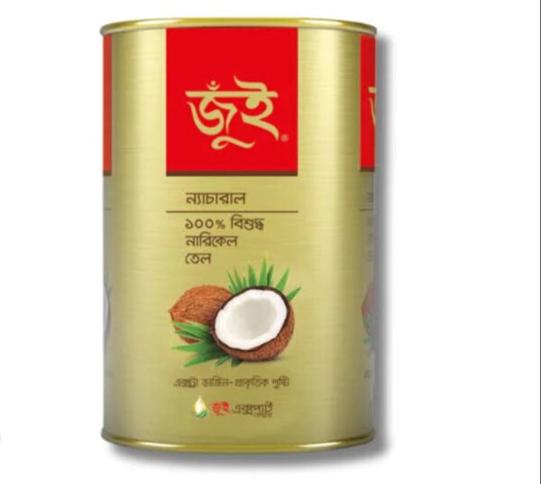 Jui Coconut Oil 400ml+50ml Tin Price in Bangladesh | জুঁই নারিকেল তেল দাম