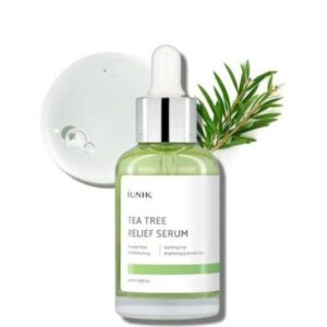 iUNIK Tea Tree Relief Serum – 50 ml | Acne‑Soothing & Pore‑Care Korean Serum