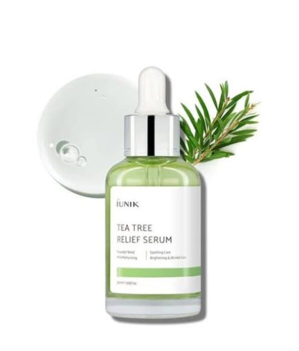iUNIK Tea Tree Relief Serum – 50 ml | Acne‑Soothing & Pore‑Care Korean Serum