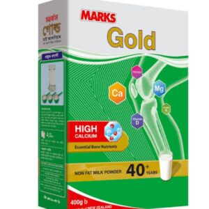 MARKS Gold High Calcium Non-Fat Milk Powder 400gm Price in Bangladesh | ৪০ বছর বয়সীদের জন্য ক্যালসিয়াম মিল্ক পাউডার