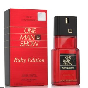 One Man Show Ruby Edition by Jacques Bogart EDT – 100 ml | Spicy and Sophisticated Masculine Fragrance