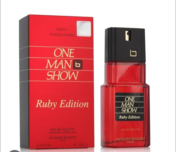 One Man Show Ruby Edition by Jacques Bogart EDT – 100 ml | Spicy and Sophisticated Masculine Fragrance