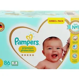 Pampers Premium Protection Diapers Size 2 – 86 Pieces Price in Bangladesh | প্যাম্পার্স প্রিমিয়াম ডায়াপার সাইজ ২ দাম