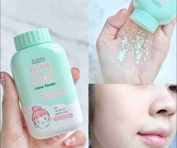 Sasi Acne Sol Loose Powder – 50g | Oil Control + Acne Defense