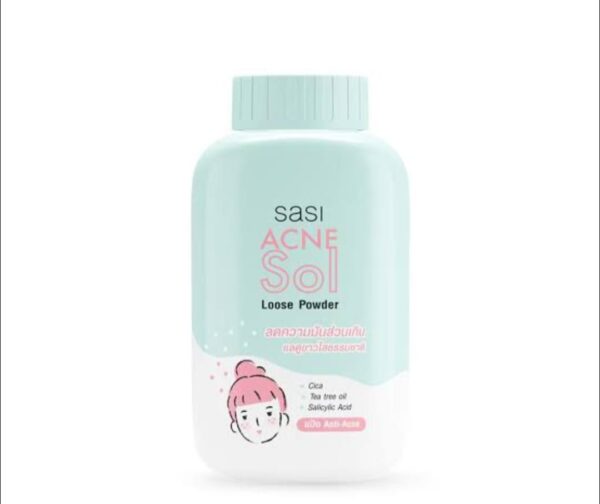 Sasi Acne Sol Loose Powder – 50g | Oil Control + Acne Defense
