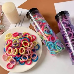 100 Pcs Colorful Baby Hair Rubber Band – বাংলাদেশে বাচ্চাদের হেয়ার ব্যান্ডের দাম ও ডিজাইন
