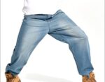 Loose Fit Denim Streetwear Trousers – Casual Style for Men