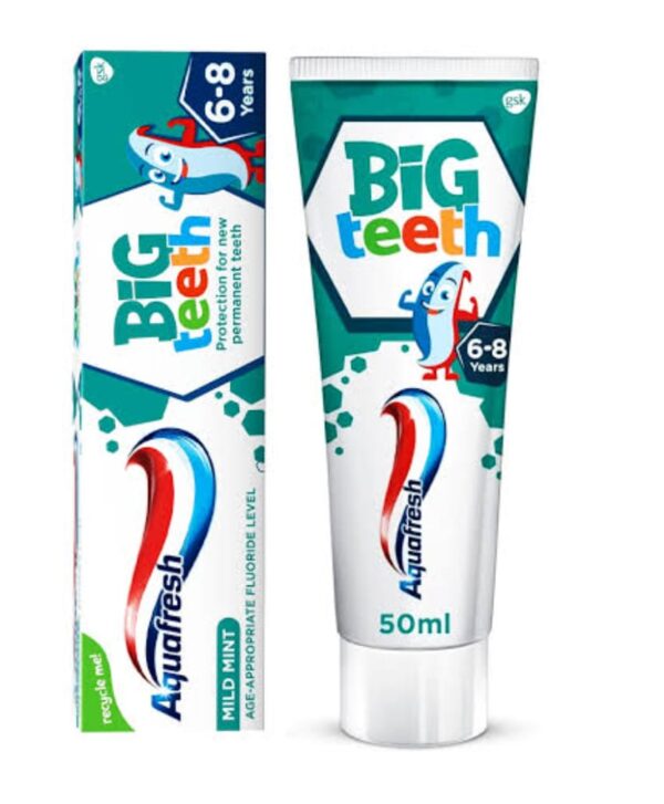 Aquafresh Big Teeth Toothpaste 50 ml – Kids toothpaste for mixed teeth Bangladesh