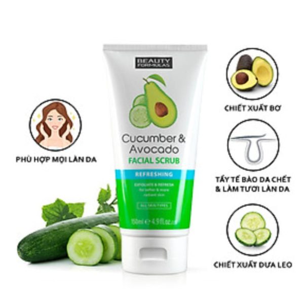 Beauty Formulas Cucumber & Avocado Facial Scrub 150ml Price in Bangladesh