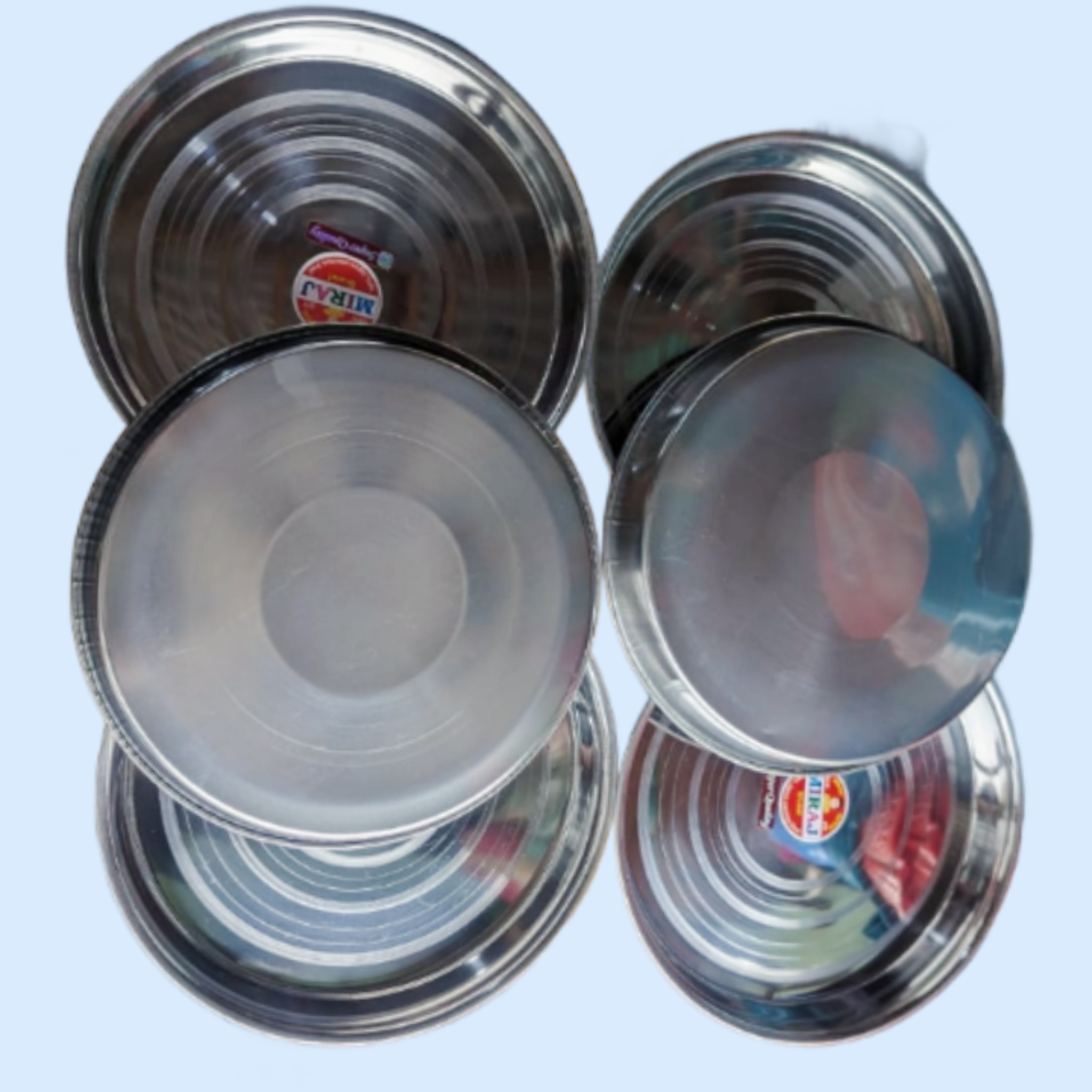 Stainless Steel Food Grade 6 Pcs Deep Plate Set Price in Bangladesh