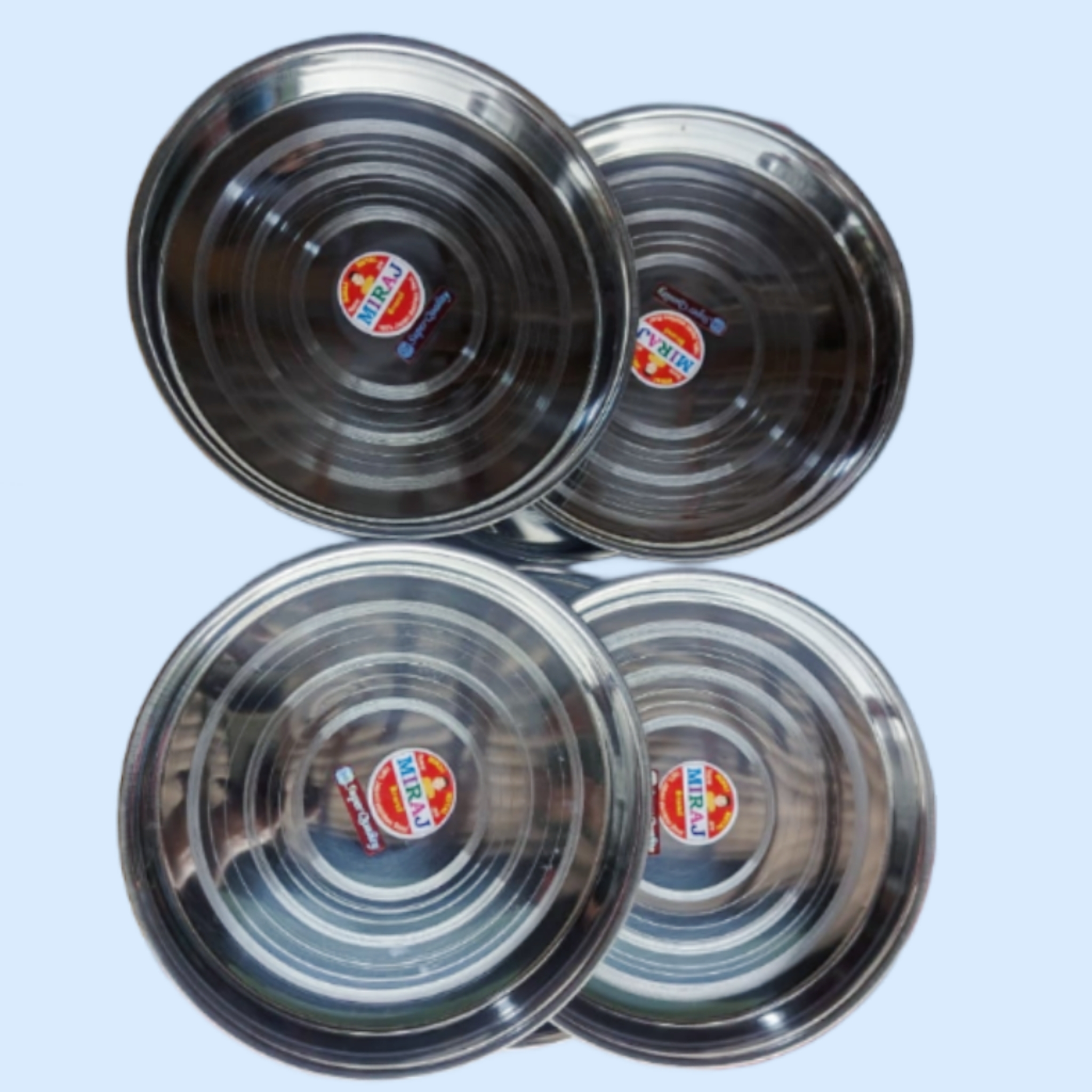 Stainless Steel Food Grade 6 Pcs Deep Plate Set Price in Bangladesh