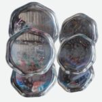 Stainless Steel Food Grade Design Plate Set 6 pcs (3 Small + 3 Large) Price in Bangladesh