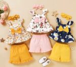 kids set 2pcs 3pcs price Bangladesh baby dress set