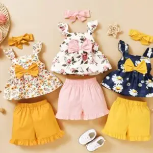 kids set 2pcs 3pcs price Bangladesh baby dress set